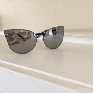 Quay Higher Love Mirrored Cat Eye Sunglasses